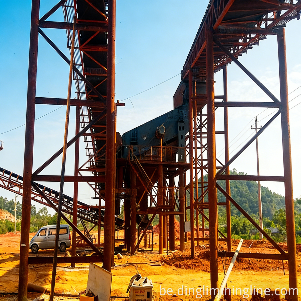 Агрэгатны завод вялікай магутнасці 800 TPH 800 TPH Large Capacity Aggregate Plant